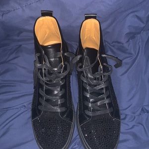 Black Studded High Top